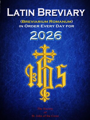 cover image of Latin Breviary (Breviarium Romanum) Every Day, in Order for 2026